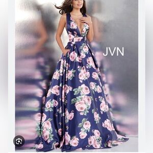 Floral Jovani Prom Dress